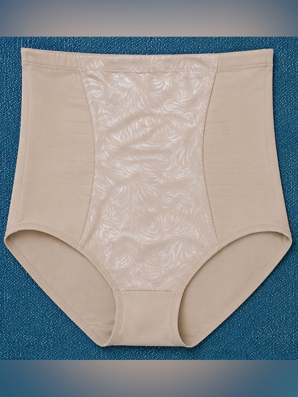 Maidenform High Waist Shapewear Brief Panty Beige Firm Control Size 8/XL